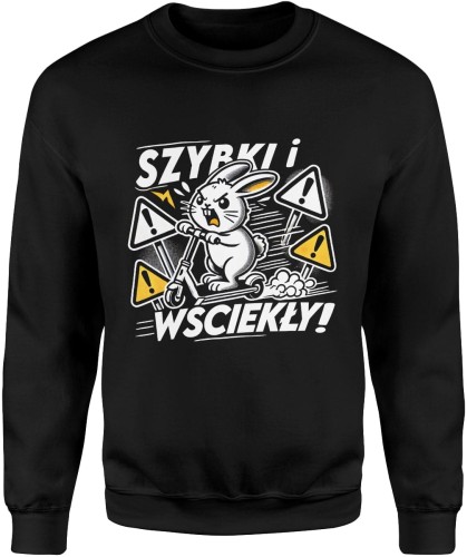 Szybki i wściekły hujalnoga elektyczna zając Męska bluza czarna 