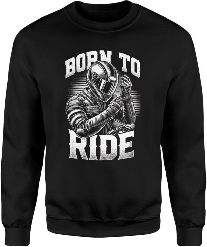 Born to ride ścigacz Męska bluza 
czarna 