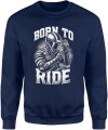 Born to ride ścigacz Męska bluza granatowa 