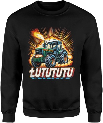 Łutututu Traktor Ursus Męska bluza czarna 