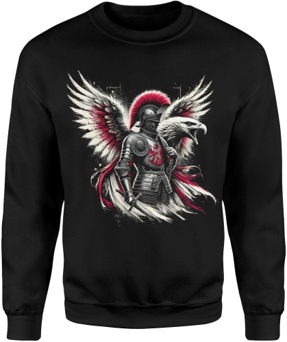 Husaria Orzeł Męska bluza czarna 