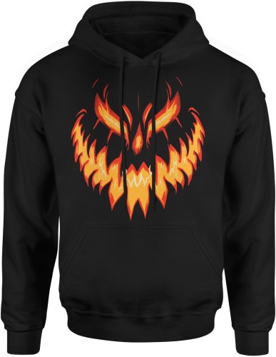 Maska dyni strój Męska bluza z kapturem 
czarna 