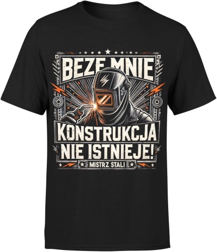 Spawacz dla spawacza spawalnicza Męska koszulka czarna 