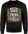 Beze mnie żniwa nie istnieją Męska bluza czarna 