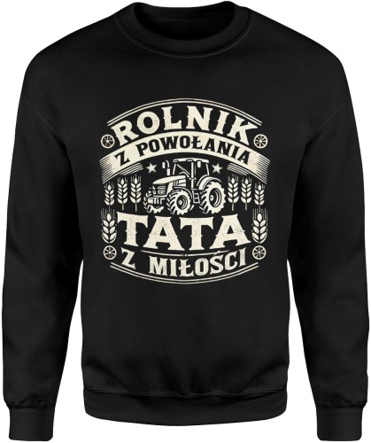 Tata Rolnik dla Rolnika Męska bluza czarna 