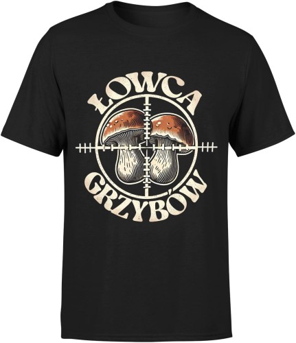 Łowca Grzybów dla grzybiarza grzyby Męska koszulka 