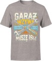 Garaż Wzywa Dzwoni Muszę Iść Męska koszulka 