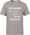 MĘSKA KOSZULKA SZWAGIER SZARA 