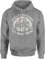 Traktor z traktorem rolnik dla rolnika Męska bluza z kapturem  szara 