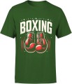Bokserska Męska koszulka  zielona 