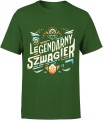 dla Szwagra legendarny szwagier Męska koszulka  zielona 