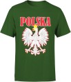 Kibica Polska Orzeł Męska koszulka  zielona 