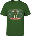 60 lat Oryginalny przebieg Męska koszulka  zielona 