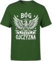 Bóg Honor Ojczyzna Orzeł Biały Męska koszulka 