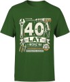 40 lat na oryginalnych częściach narzędzia Męska koszulka 