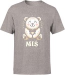 Miś z misiem Męska koszulka color:#A8A5A8