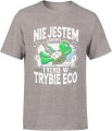 Nie jestem leniwy tylko w trybie eco eko zółw z żółwiem Męska koszulka 