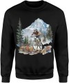 Rowerzysta w górach Męska bluza 