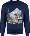 Rowerzysta w górach Męska bluza 