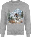 Rowerzysta w górach Męska bluza  