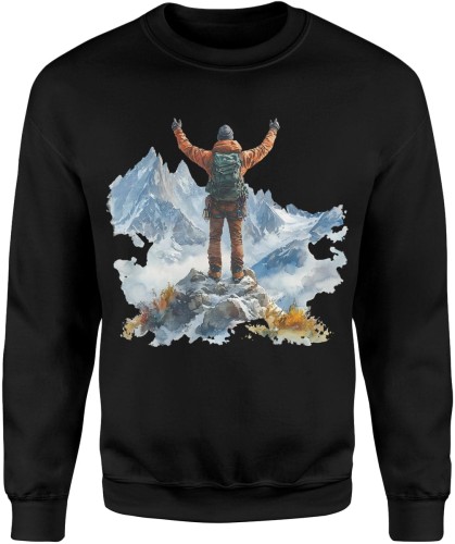 Podróżnik alpinista dla podróżnika Męska bluza  