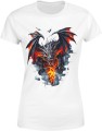 Smok ze smokiem dragon Damska koszulka 