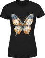 Motyl w kwiatach Damska koszulka 