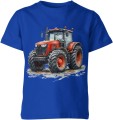 Retro Vintage traktor ze traktorem Dziecięca koszulka 