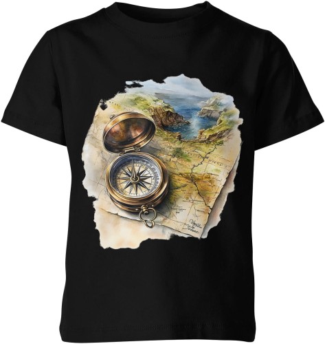 Kompas mapa Dziecięca koszulka 