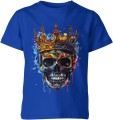 Kolorowa czaszka w koronie Dziecięca koszulka  