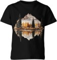 Góry jezioro odbicie Dziecięca koszulka 