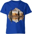 Góry jezioro odbicie Dziecięca koszulka 