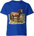 Doskojny brązowy koń Dziecięca koszulka 