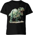 Zielony dinozaur t rex Dziecięca koszulka  