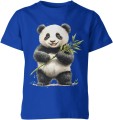 Radosny Miś Panda z bambusem Dziecięca koszulka 