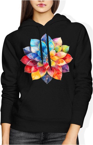 Mandala Damska bluza z kapturem 