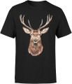 Jeleń z brązowym jeleniem Męska koszulka 