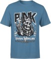 Czaszka w koronie PUNK Męska koszulka 