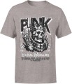 Czaszka w koronie PUNK Męska koszulka 