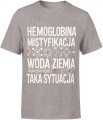 Hemoglobina Mistyfikaja Woda Ziemia Taka Sytuacja Męska koszulka 