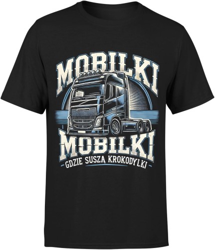 Mobilki Mobilki gdzie suszą krokodylki Męska koszulka  