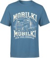 Mobilki Mobilki gdzie suszą krokodylki Męska koszulka niebieska  