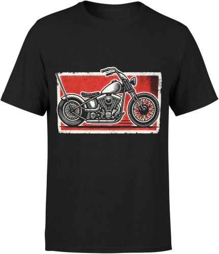 Chopper z Chopperem Męska koszulka 