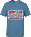 Chopper z Chopperem Męska koszulka niebieska 