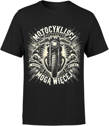 Motocykliści mogą więcej Męska koszulka 