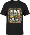 Piwo to moje paliwo ulubione Męska koszulka 