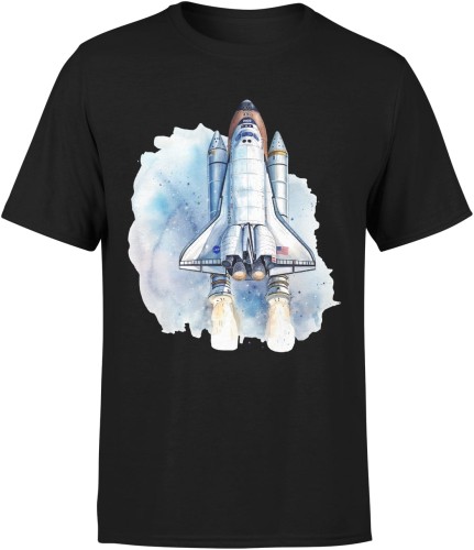 Rakieta kosmiczna Męska koszulka 