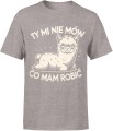 Ty mi nie mów co mam robić alpaka z alpaką Męska koszulka 
