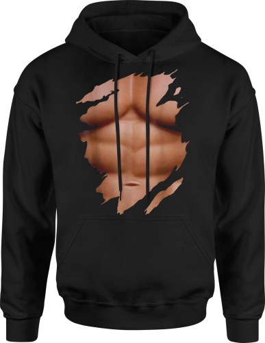 Sześciopak Abs 6pak 6 Pak Kaloryfer Męska bluza z kapturem  