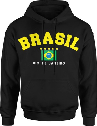 Brazylia Brasil Rio de Janeiro Męska bluza z kapturem 